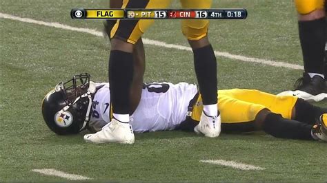 Antonio Brown knocked out by Vontaze Burfict HD 